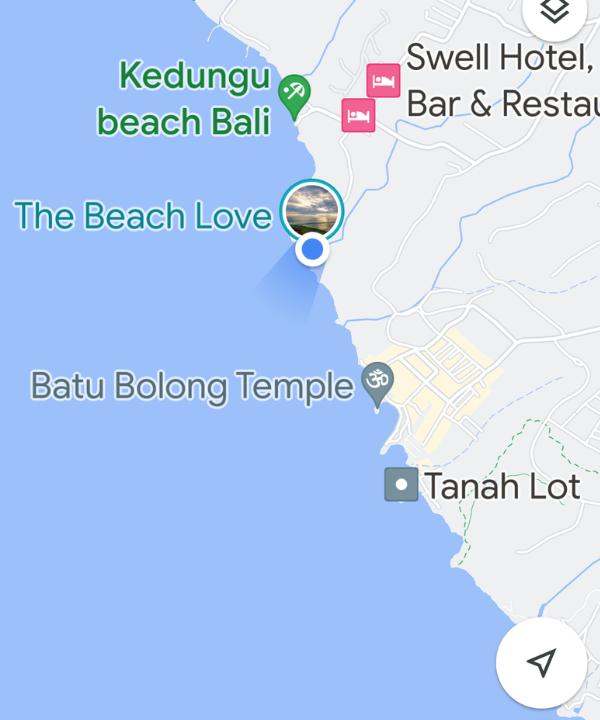 lokasi pantai cinta dan tanah lot